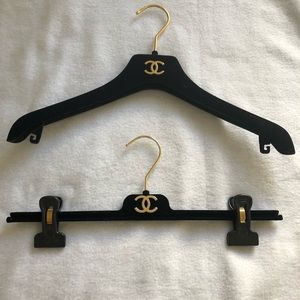 Chanel jacket and skirt hanger set